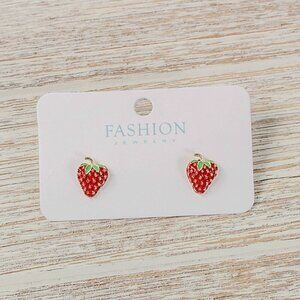 Strawberry Stud Earrings NWT